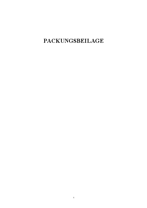Title page of the PDF file Usage information Prosmin® 5 mg