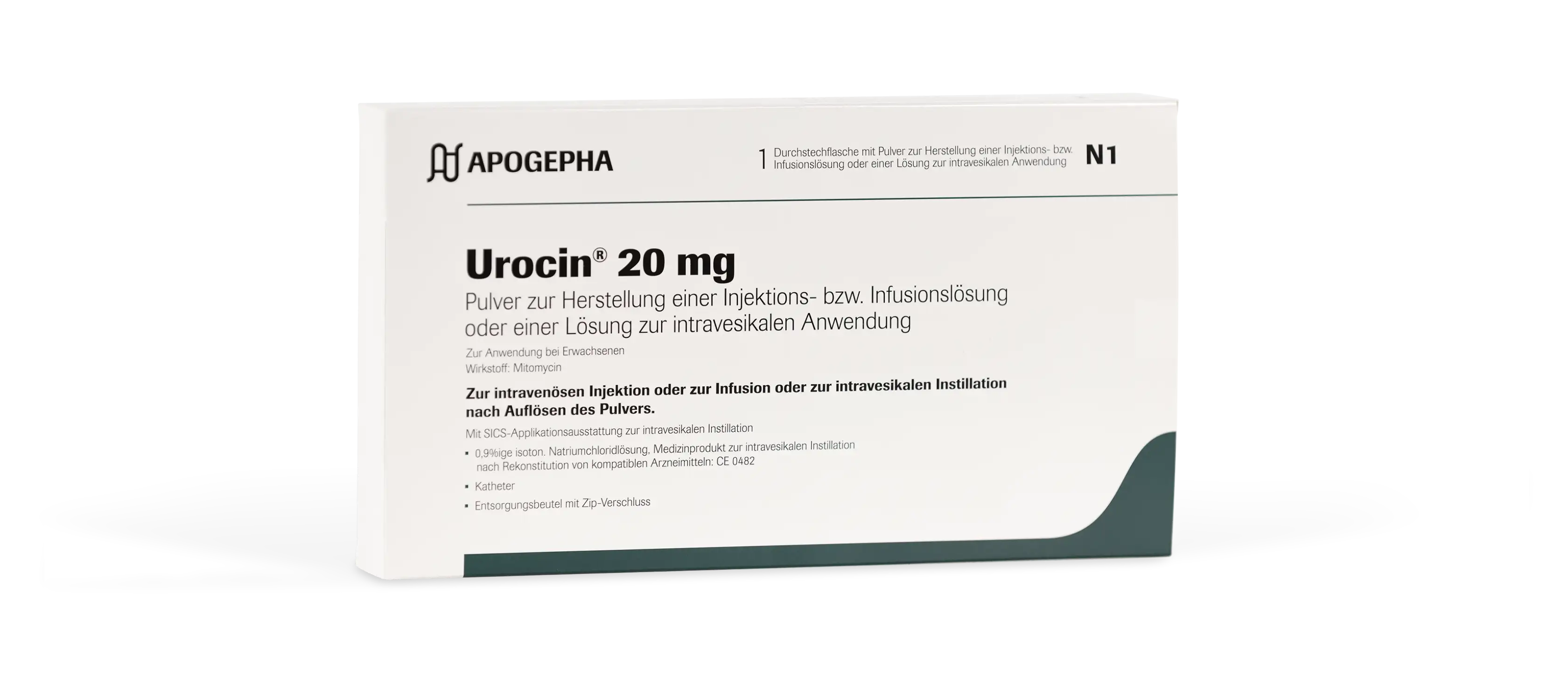 Packshot von Urocin® 20 mg.