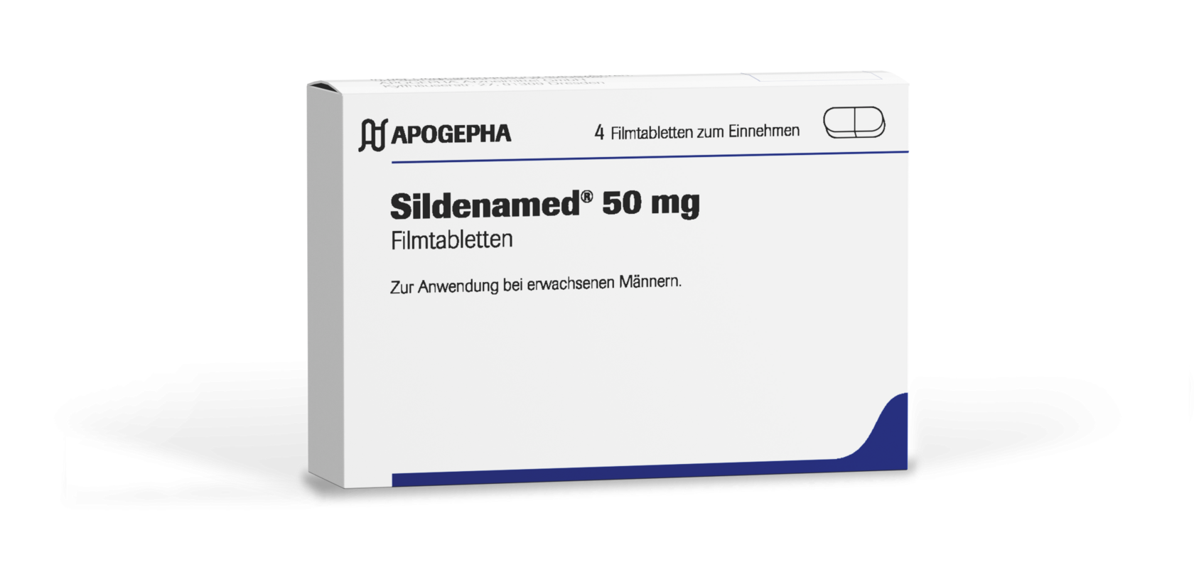 Packshot von Sildenamed 50mg.
